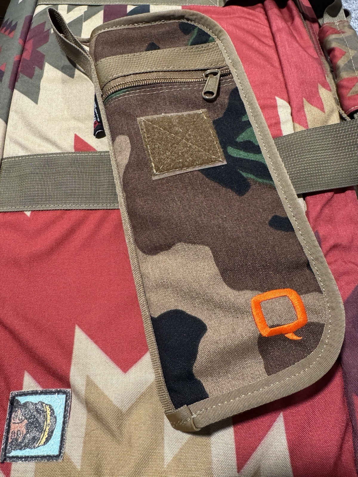 Q LLC Camo 10” Hot Pocket Speakeasy Live Q or Die D Bag Supdef Mr. Jones G Sling