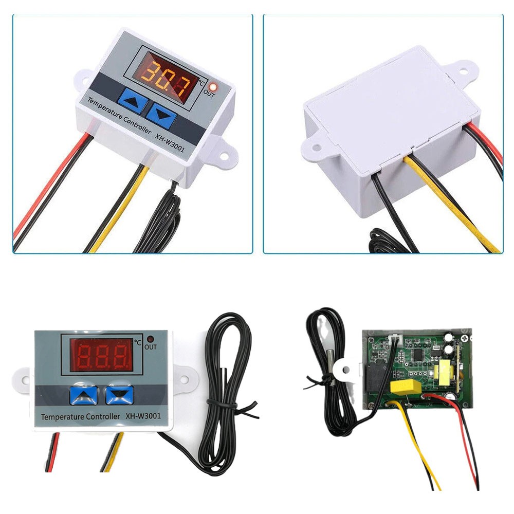 4Pc AC110-220V Digital Temperature Controllers Incubator Thermostat Switch Probe