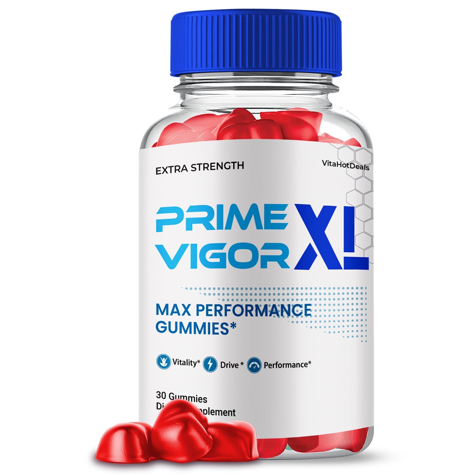 Prime Vigor XL Max Performance Supplement, All Natural Ingredients (5 Pack)