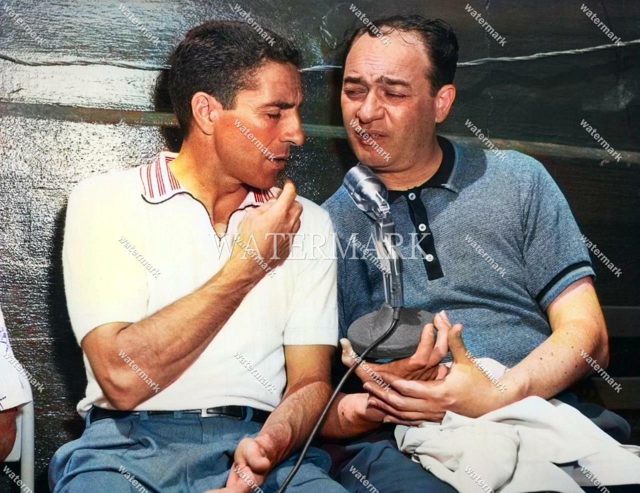 GL28 Phil Rizzuto - Mel Allen Yankees Baseball 8x10 11x14 16x20 Colorized Photo
