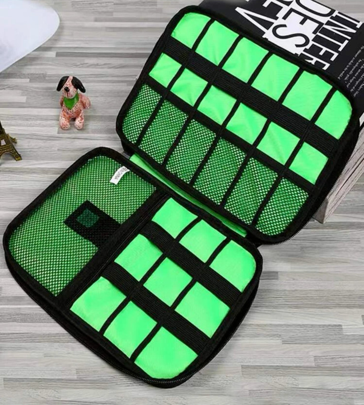 Travel Electronics Cable Organizer Storage Bag Portable Accessories USB Cards