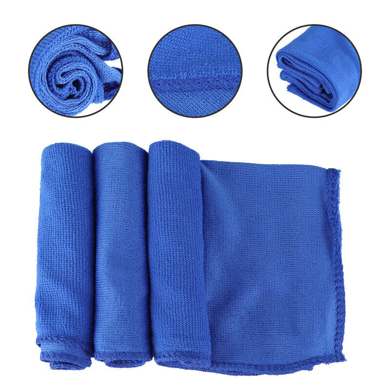 10PCS Microfiber Cleaning Cloth Towel Rag Car Polishing No Scratch Car Detailing