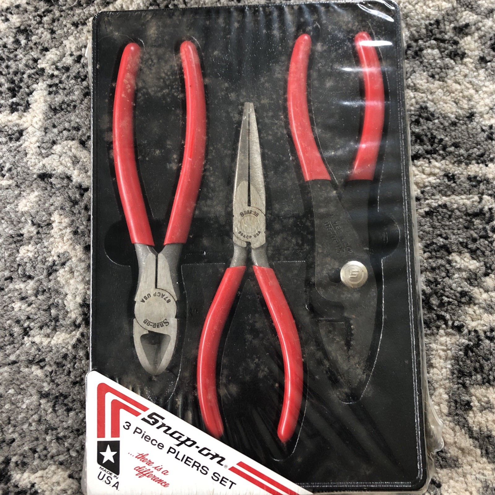 Snap-On Tools 3 Piece Pliers/Cutters Set Sealed In Original Packaging PL300ACP