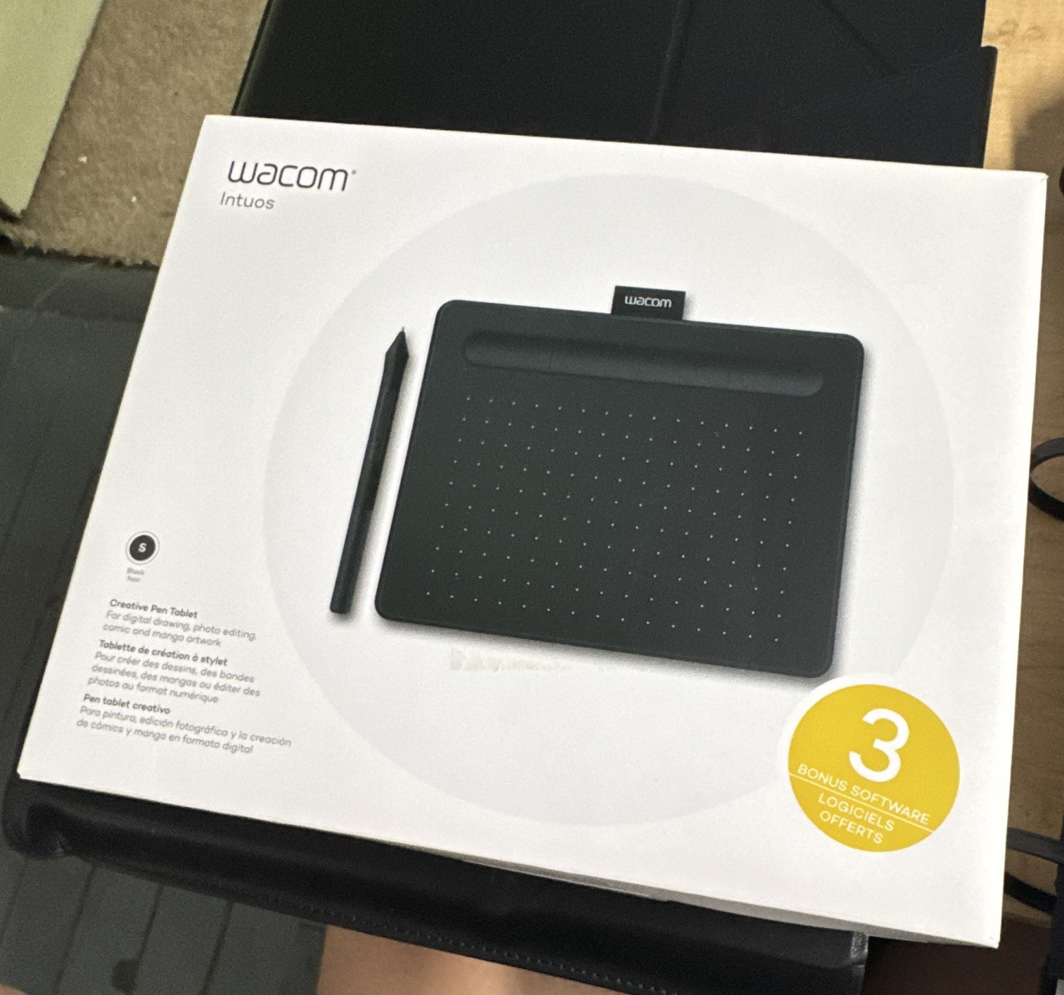 Wacom Intuos CTL-4100 Small Graphics Pen Tablet, USB Wired, Black