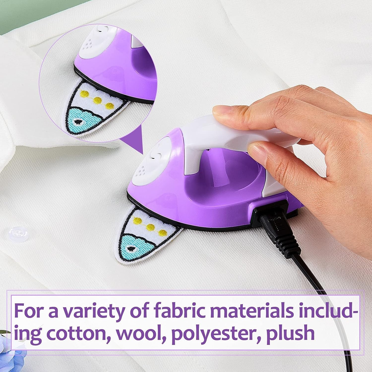 Compact Mini Heat Press Iron - Perfect for Small Projects & Fabric Types!