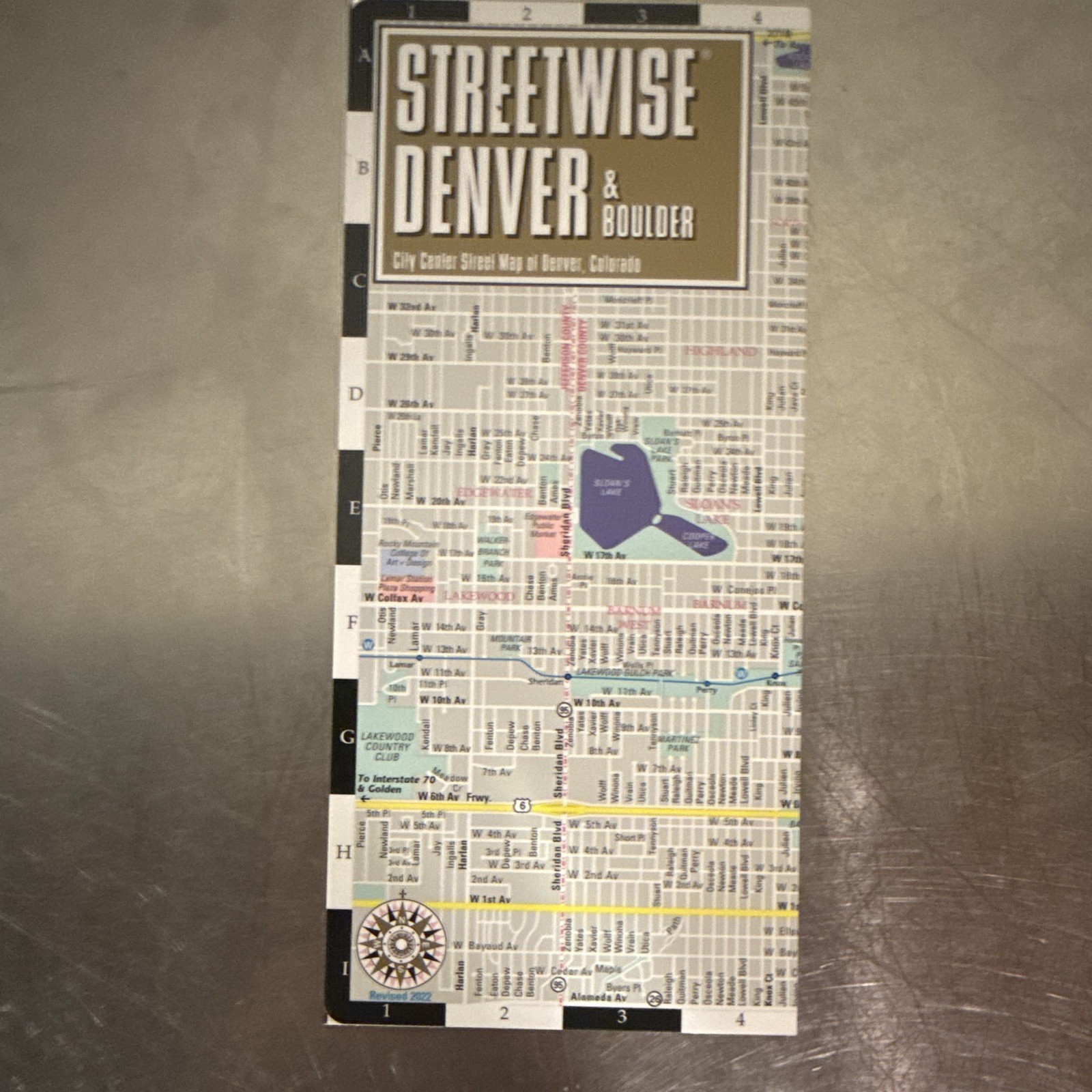 Streetwise Denver & Boulder Folded Street Map, United States