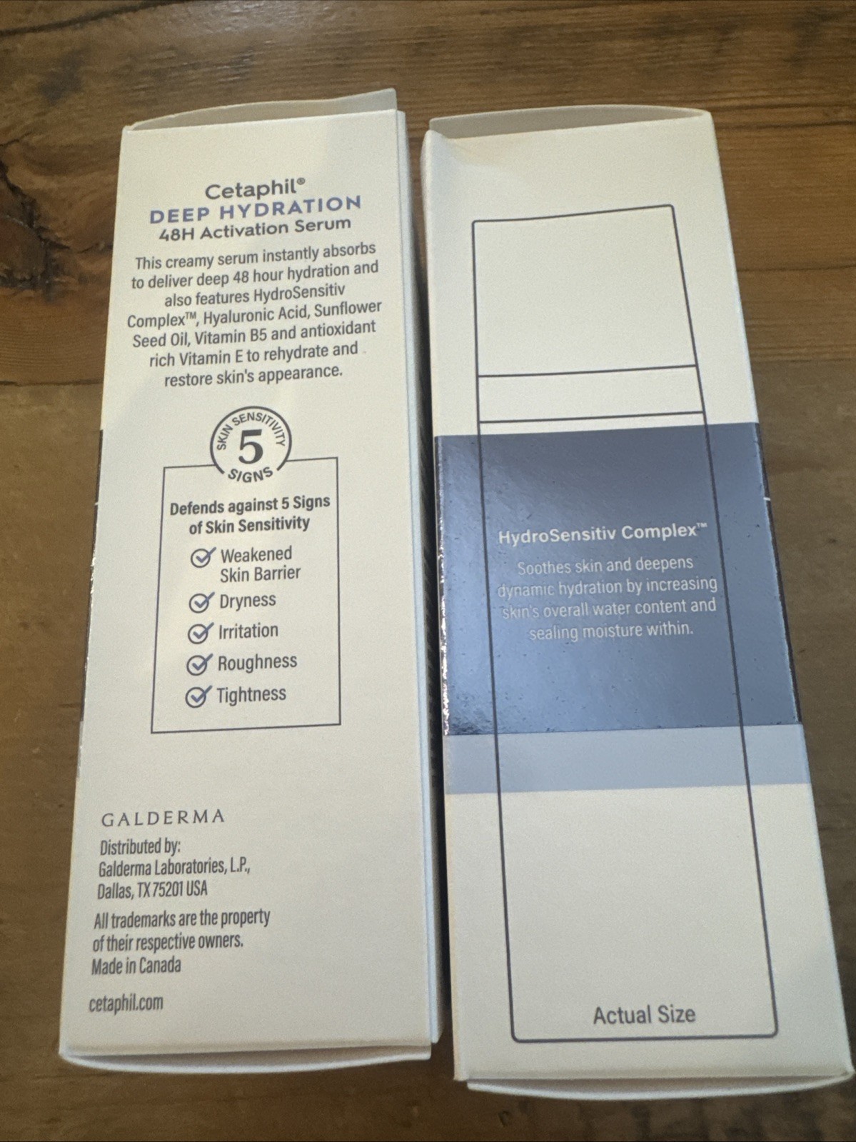 2 Cetaphil Deep Hydration, 48H Activation Serum, For Sensitive Skin, 1oz
