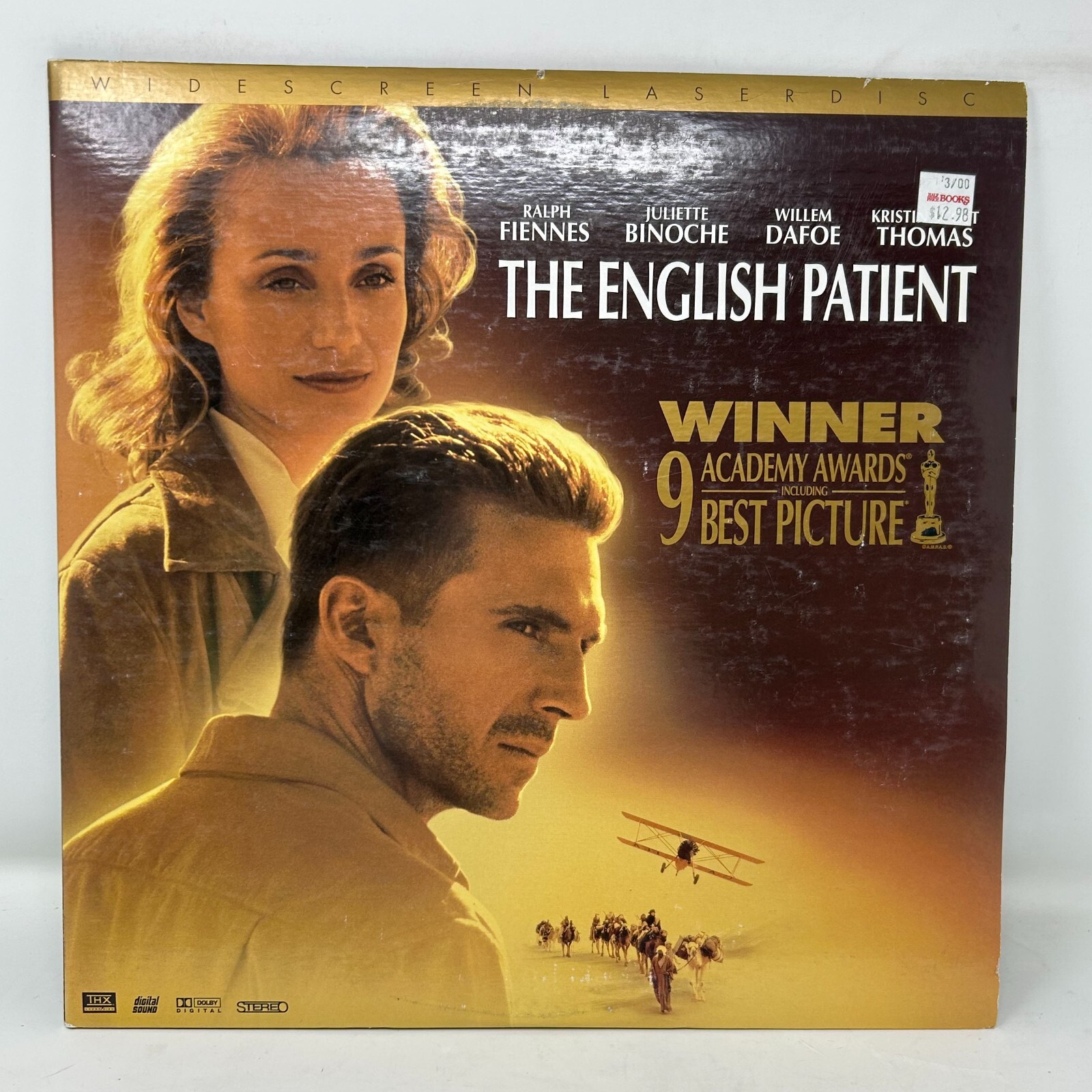The English Patient Laserdisc 12047AS Widescreen LD WS Laser Disc Ralph Fiennes