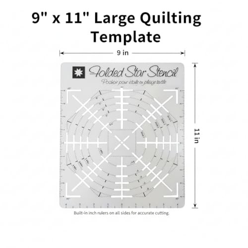 Folded Star Guide Stencil, Premium Quilting Template for DIY Fabric Projects,