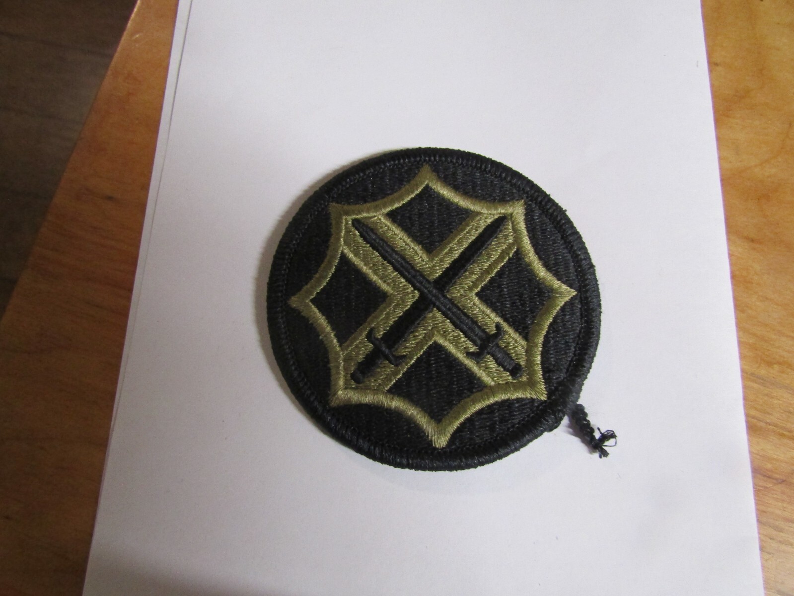 MILITARY PATCH US ARMY OCP MULTICAM HOOK AND LOOP UNSURE CROSSED SWORDS X