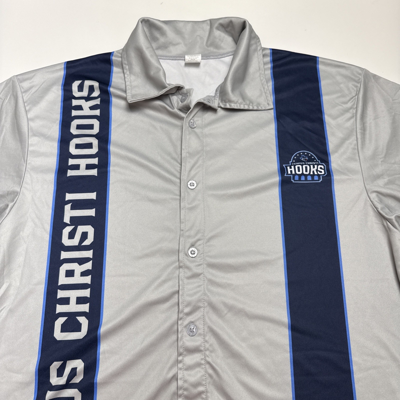 Corpus Christi Hooks Shirt Button Up Bowling Casual MiLB Men's Sz Large SGA