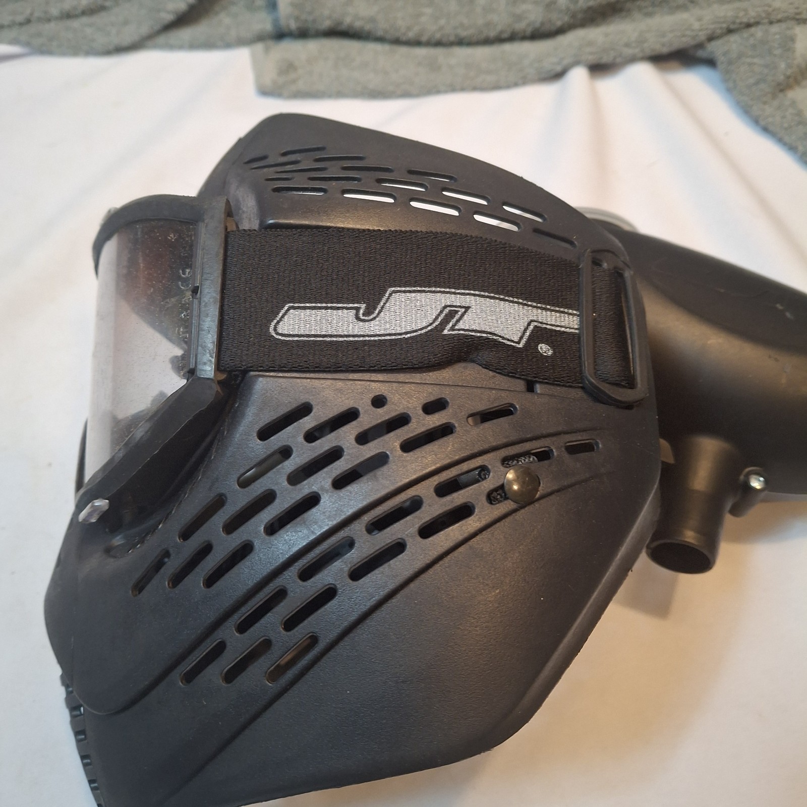 Black JT Paintball Facemask And Hopper