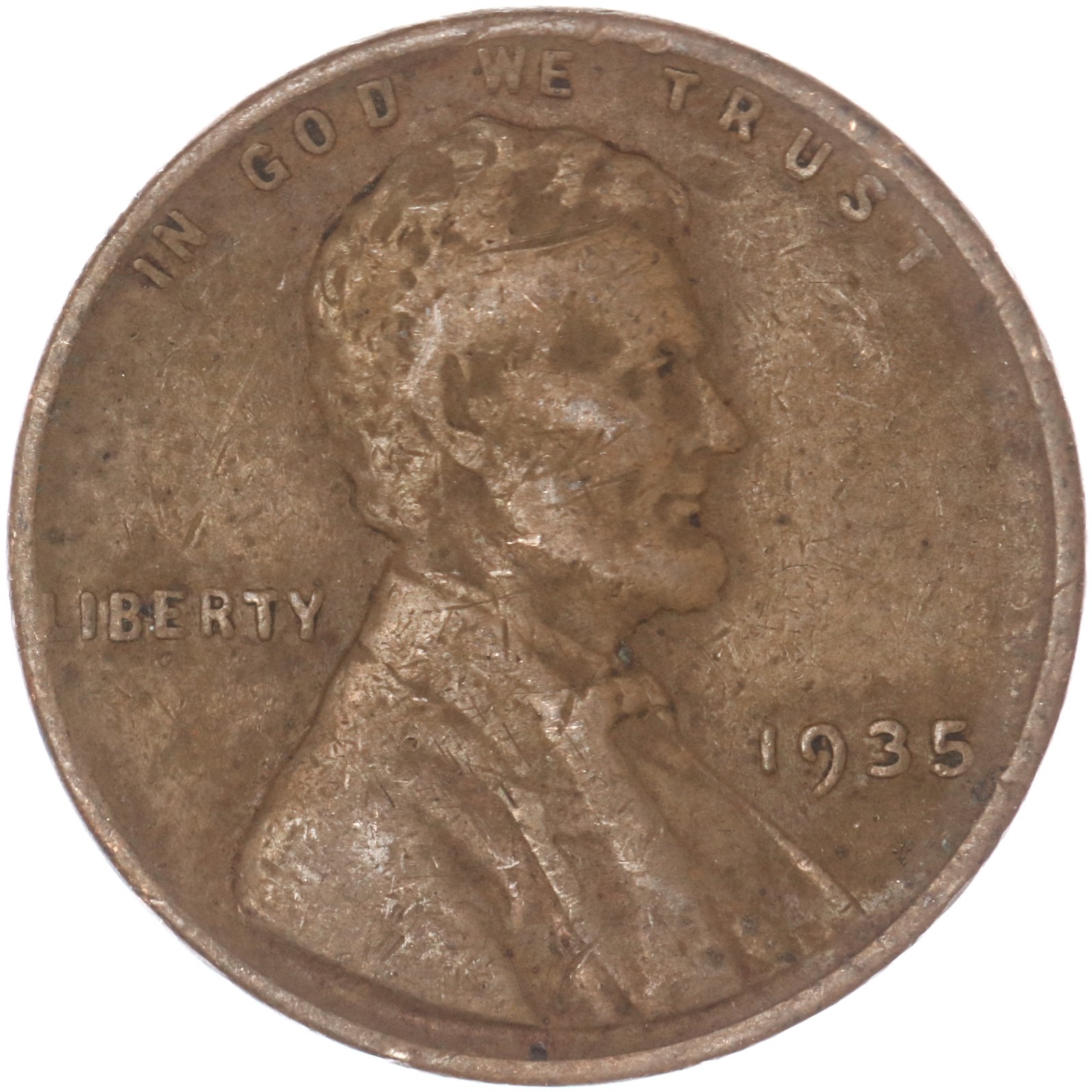1935 (P) Lincoln Wheat Cent Fine Penny FN