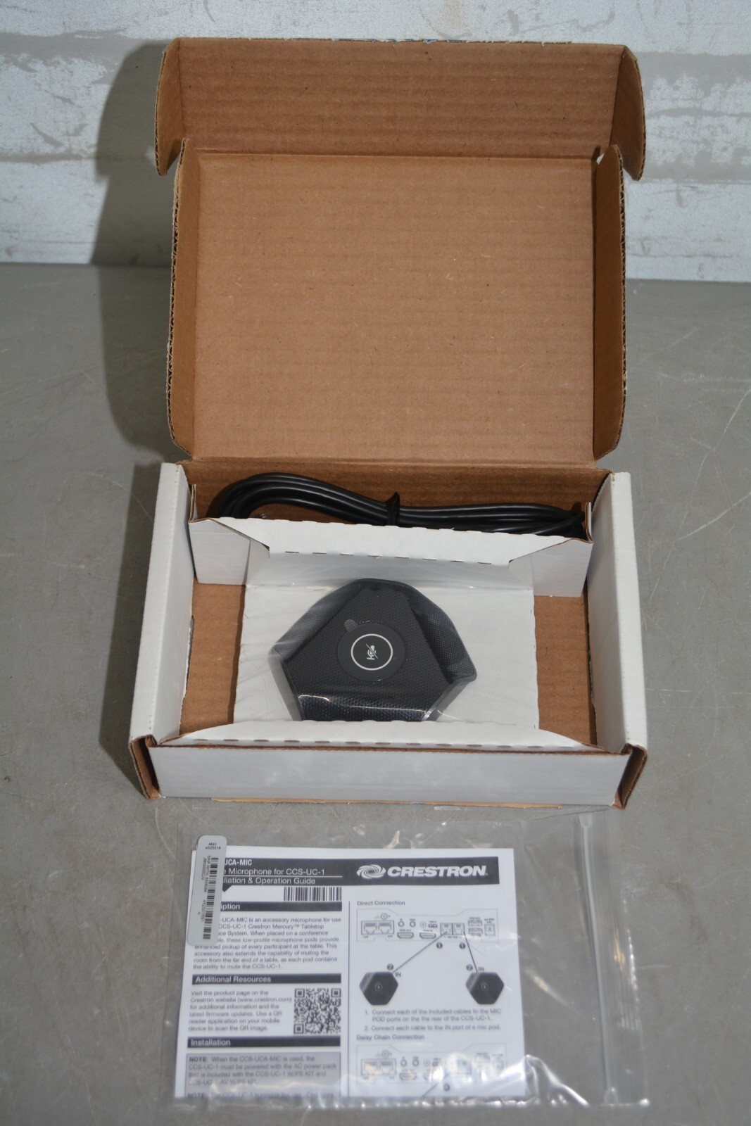 ^ Crestron CCS-UCA-MIC Microphone Pod - Black #X3265