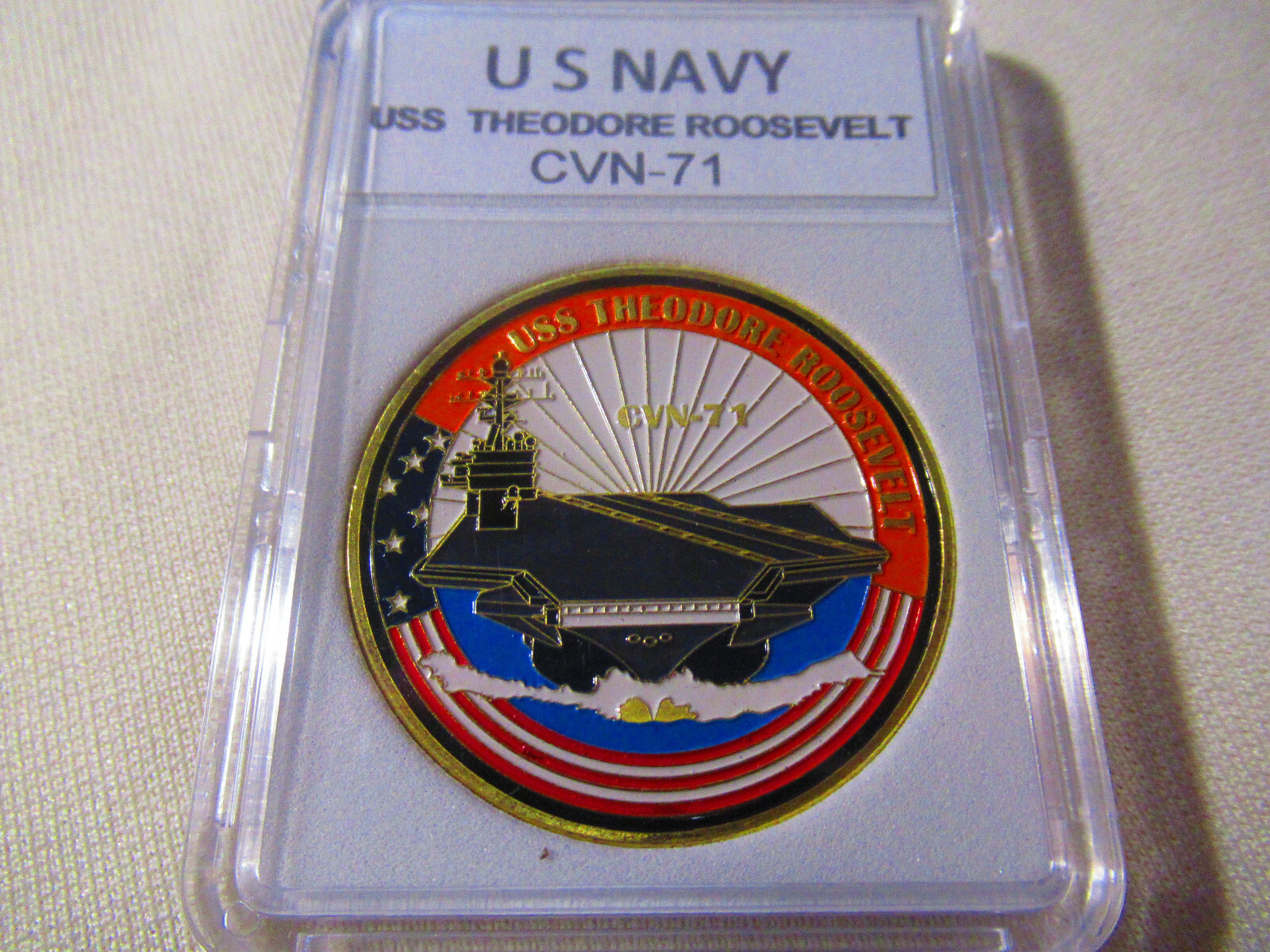 US NAVY - USS THEODORE ROOSEVELT - CVN-71 Challenge Coin