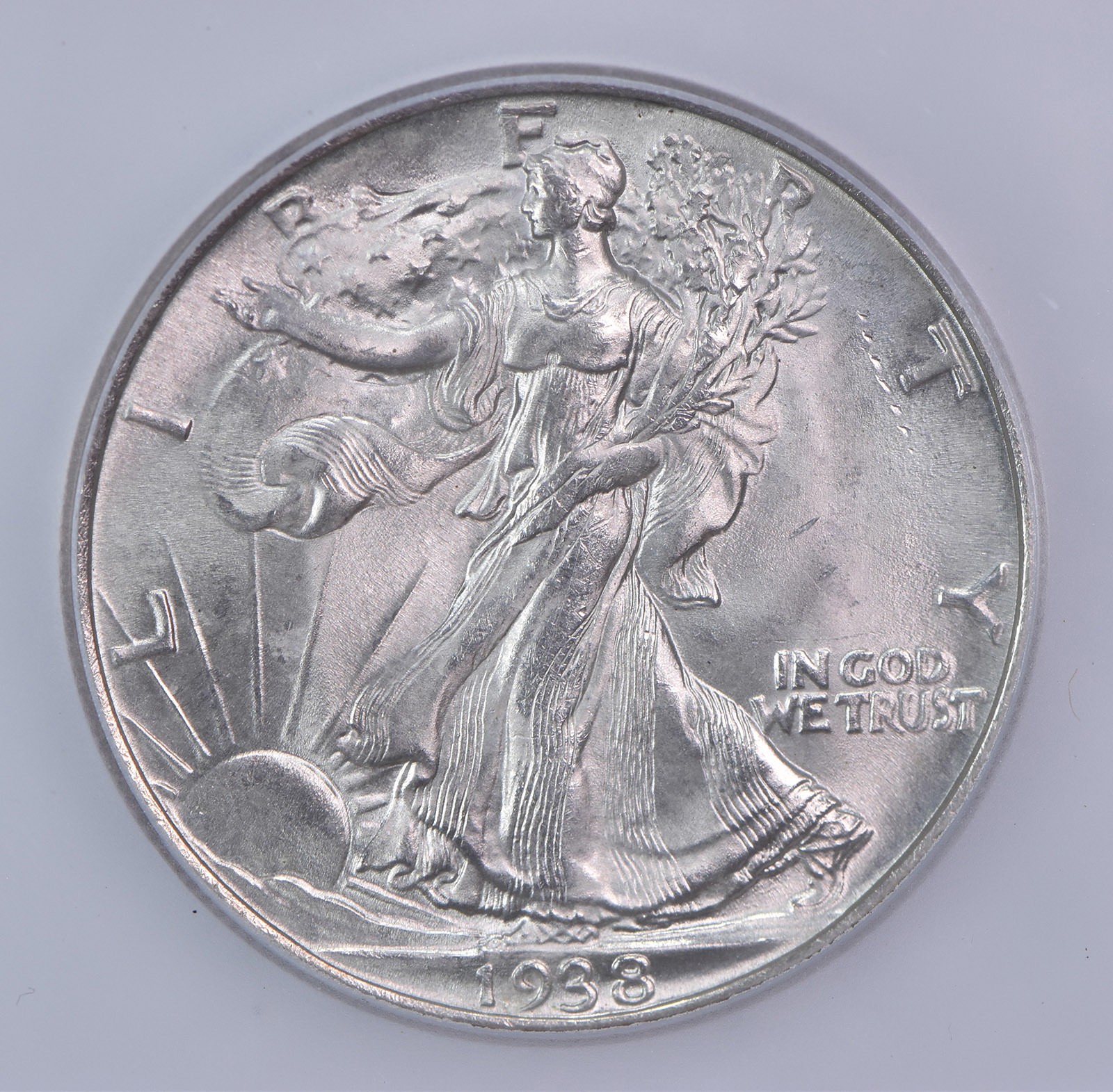 1938 Walking Liberty Half Dollar MS64 ICG