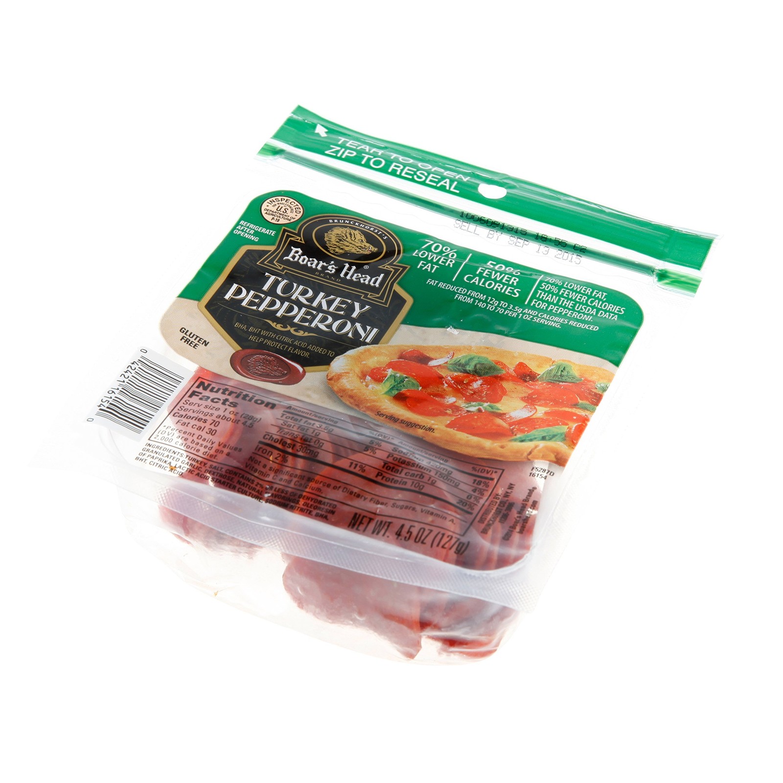 Boars Head, Boar's Head Turkey Pepperoni, 4.5 Oz