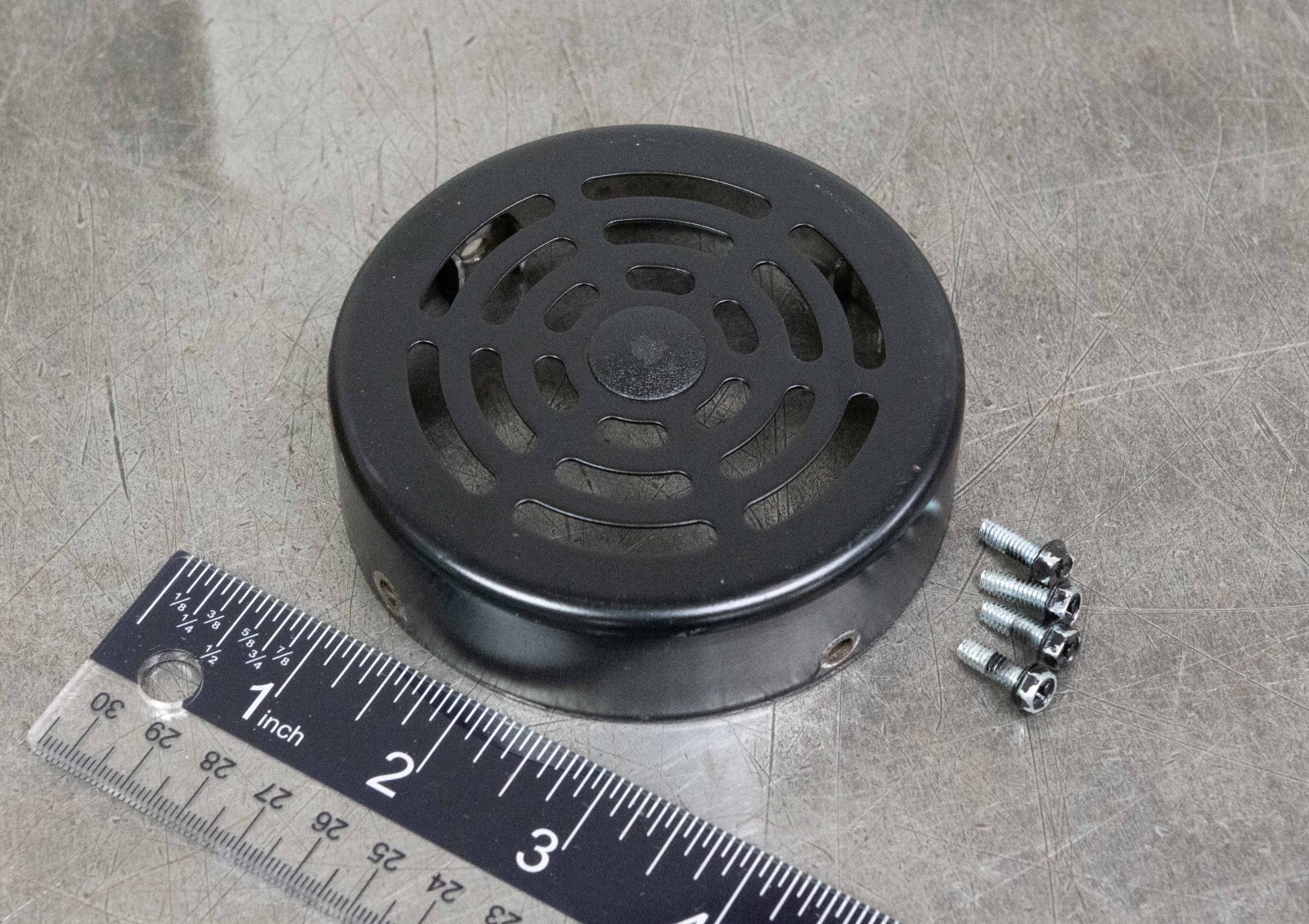 Leeson DC Electric Motor Rear Steel Fan Cover Guard & Screws 34 Frame Black