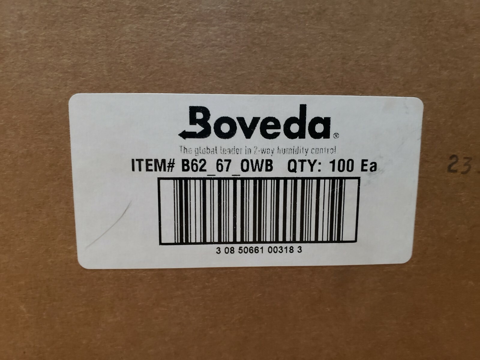 62% Boveda Humidity Control BIG 67 gram Packs 100 pc Box Mastercase