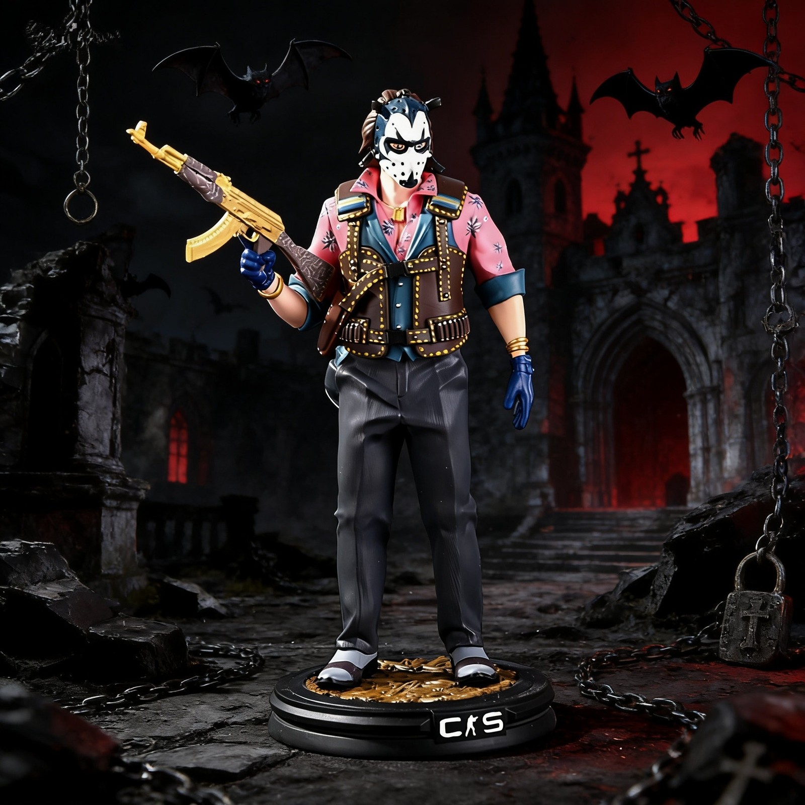 CS2 Sir Daryl the Cruel Epoxy Resin Figurine 20cm in Length