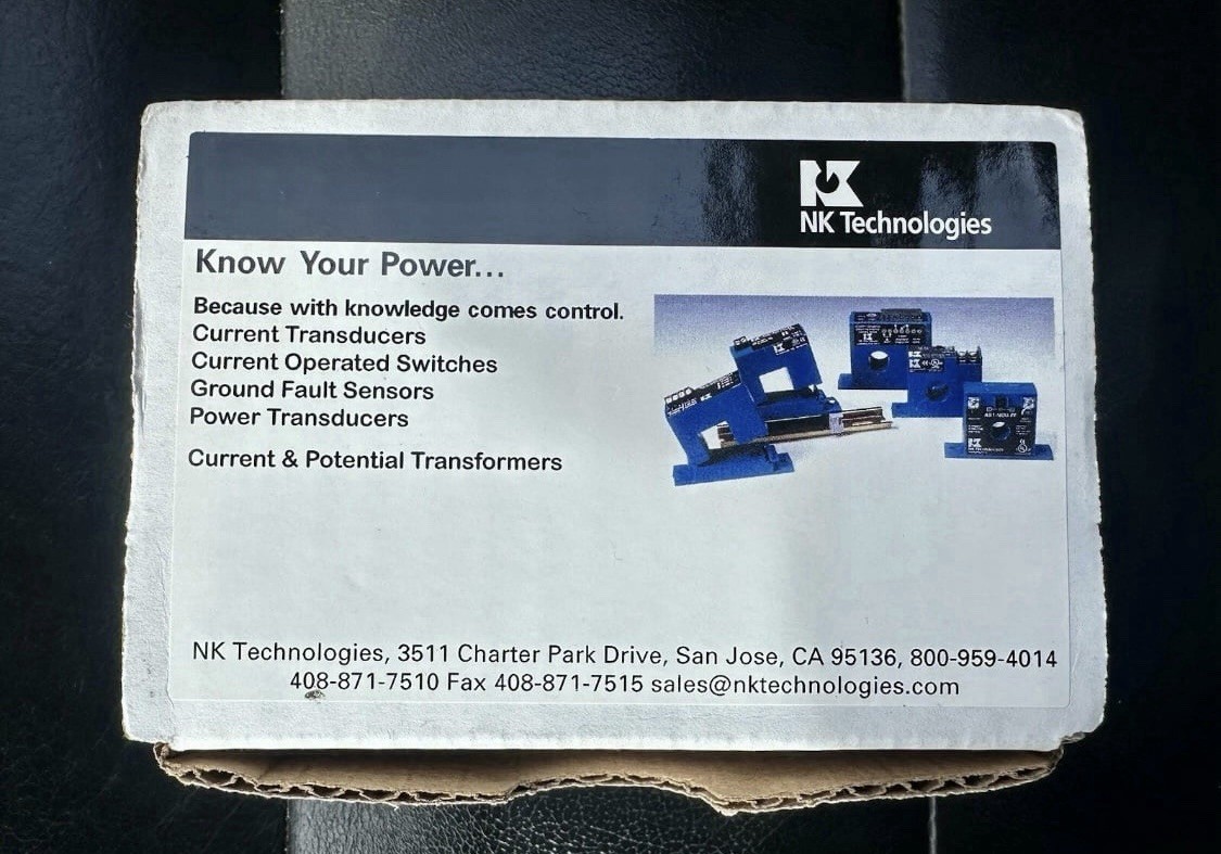 NK TECHNOLOGIES AGU1-SDT-120-DEN-005-FL GROUND FAULT SENSOR