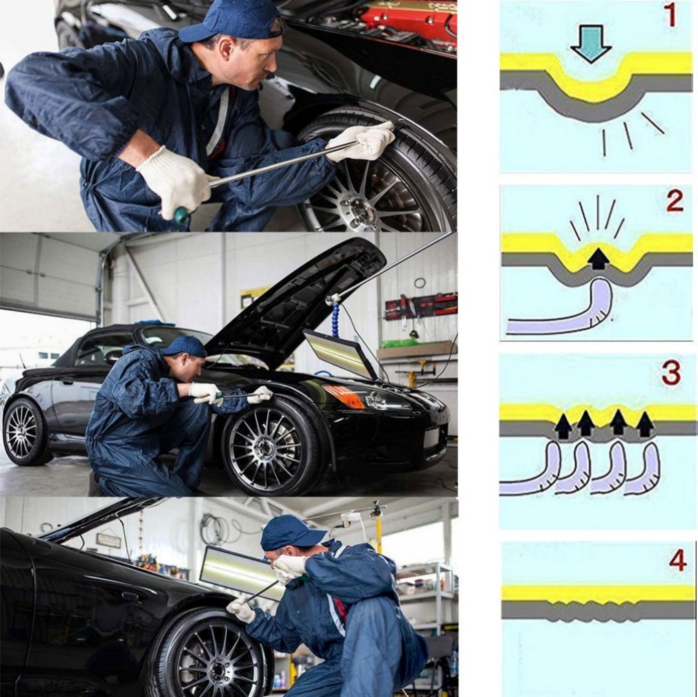 Puller Rods Dent Paintless Repair Tools Car Removal Body Push kits