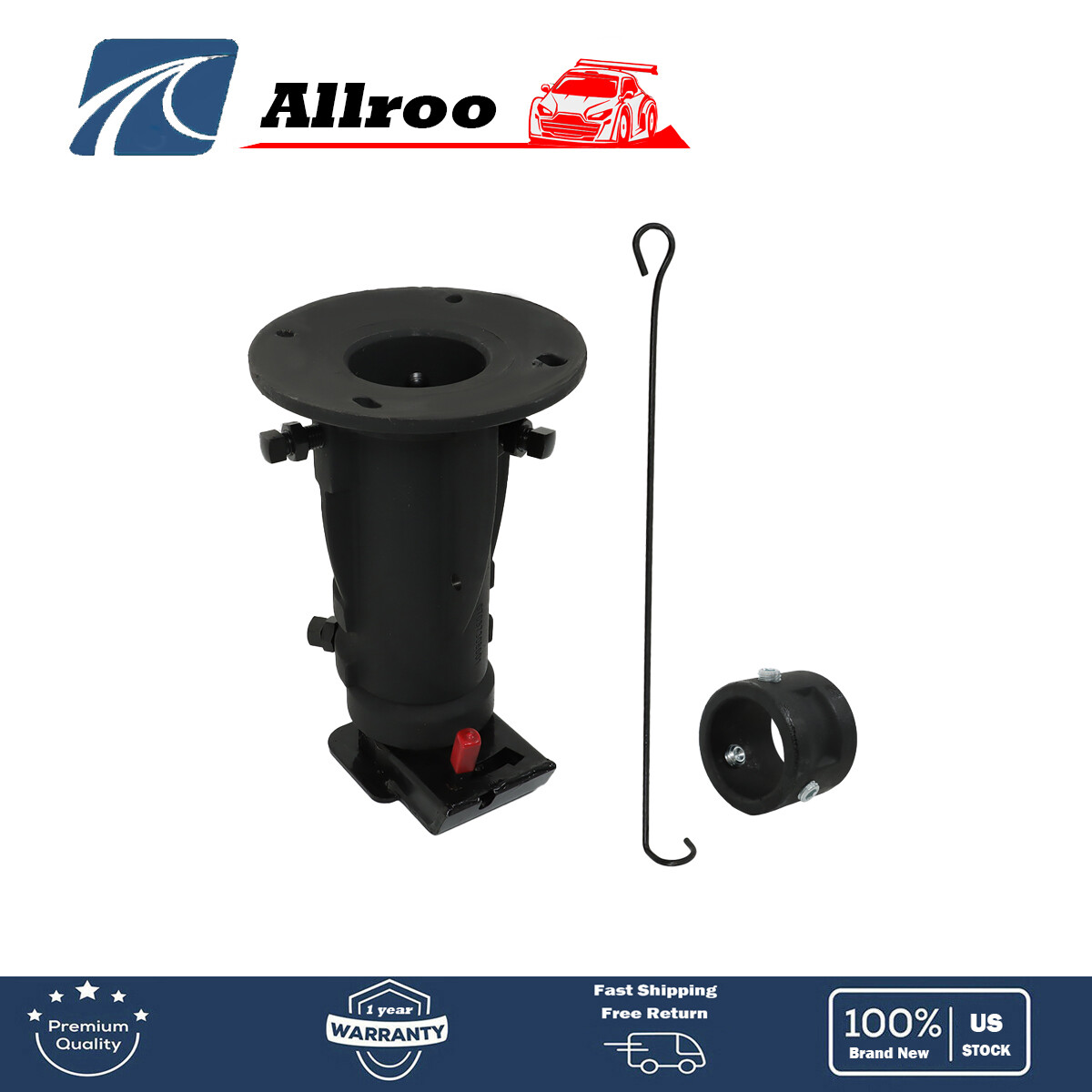 Adjustable Cushioned 5Th Wheel To Gooseneck Adapter For C5G 12''-16''