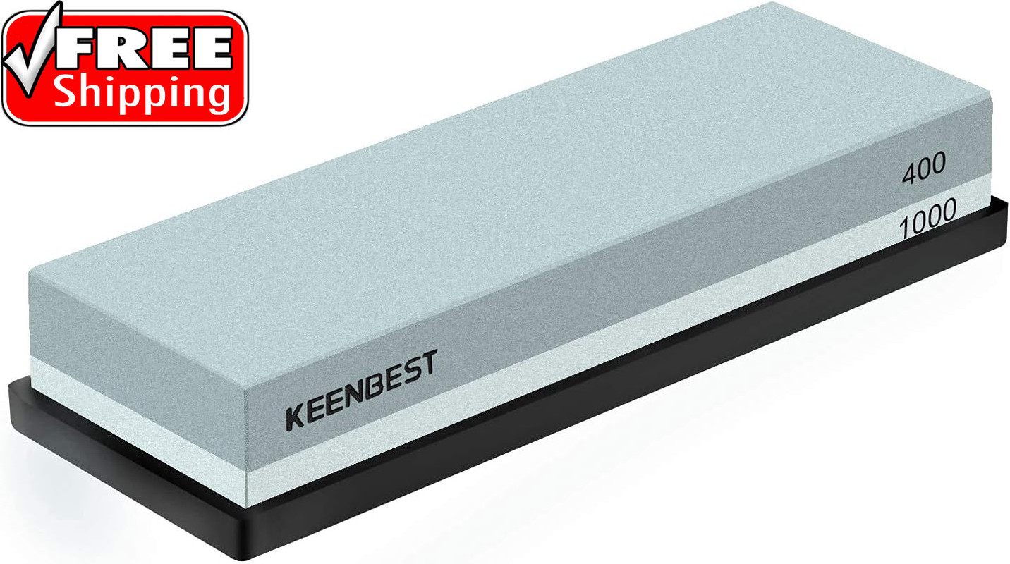 Actual Grit Premium Material Sharpening Stone 2 Side 400 1000 Whetstone Set Kitc