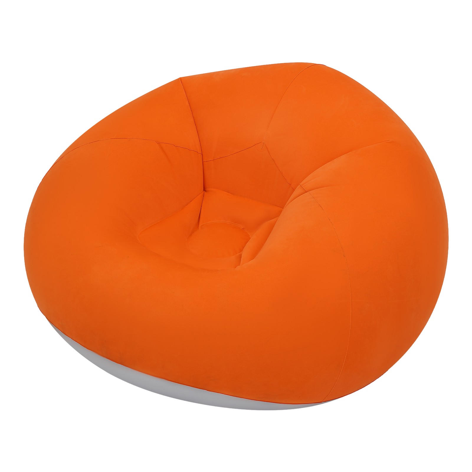 6 Pcs Inflatable Chairs Inflatable Sofa, Portable Inflatable Couch Orange