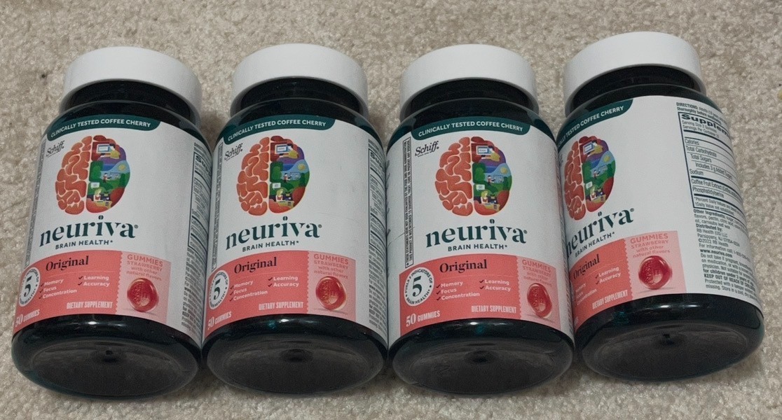 Neuriva brain performance original gummies 50 count 4 pack, Exp 11/2026
