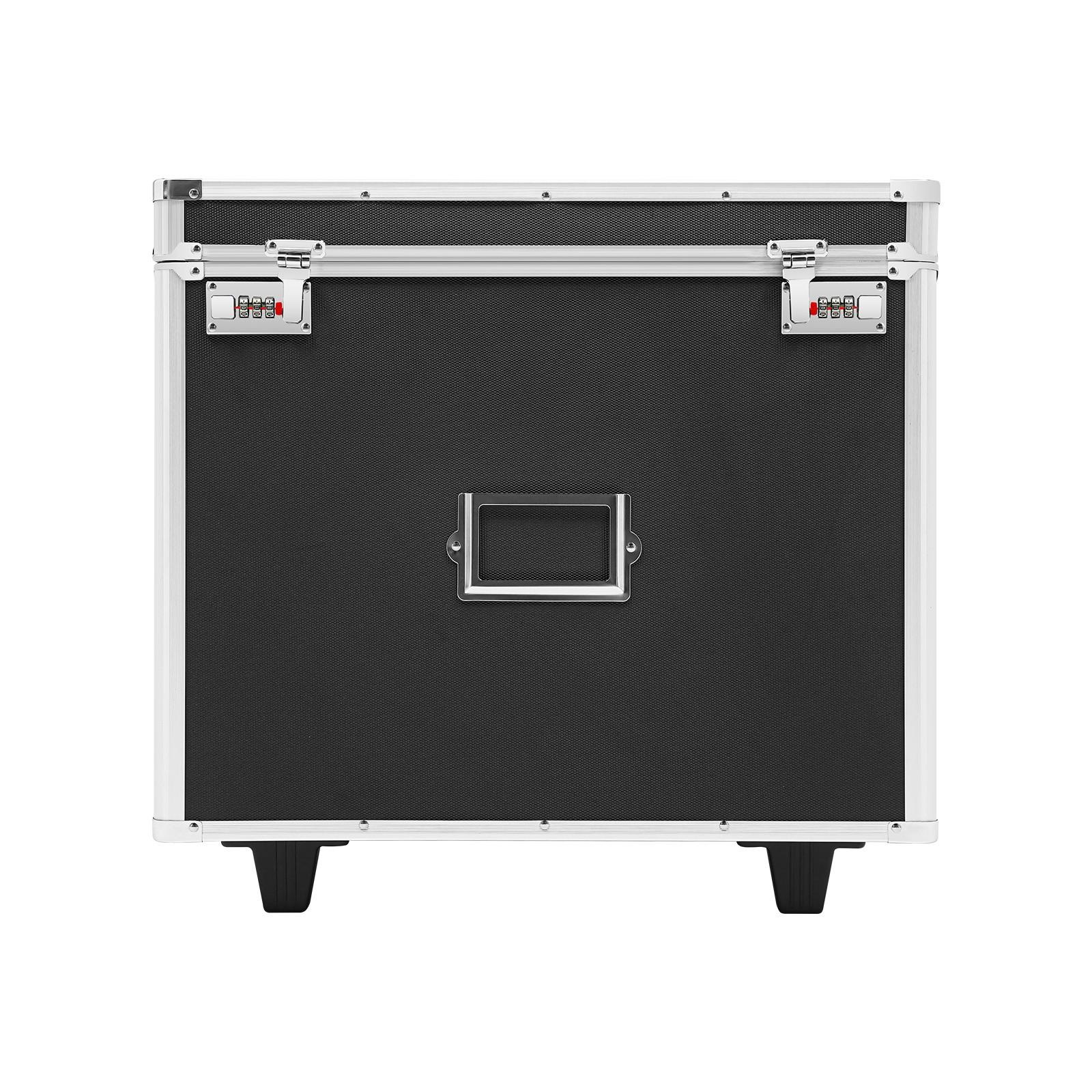 Aluminum Alloy File Lock Box, Hand pull File Case Locking Mobile Business Box