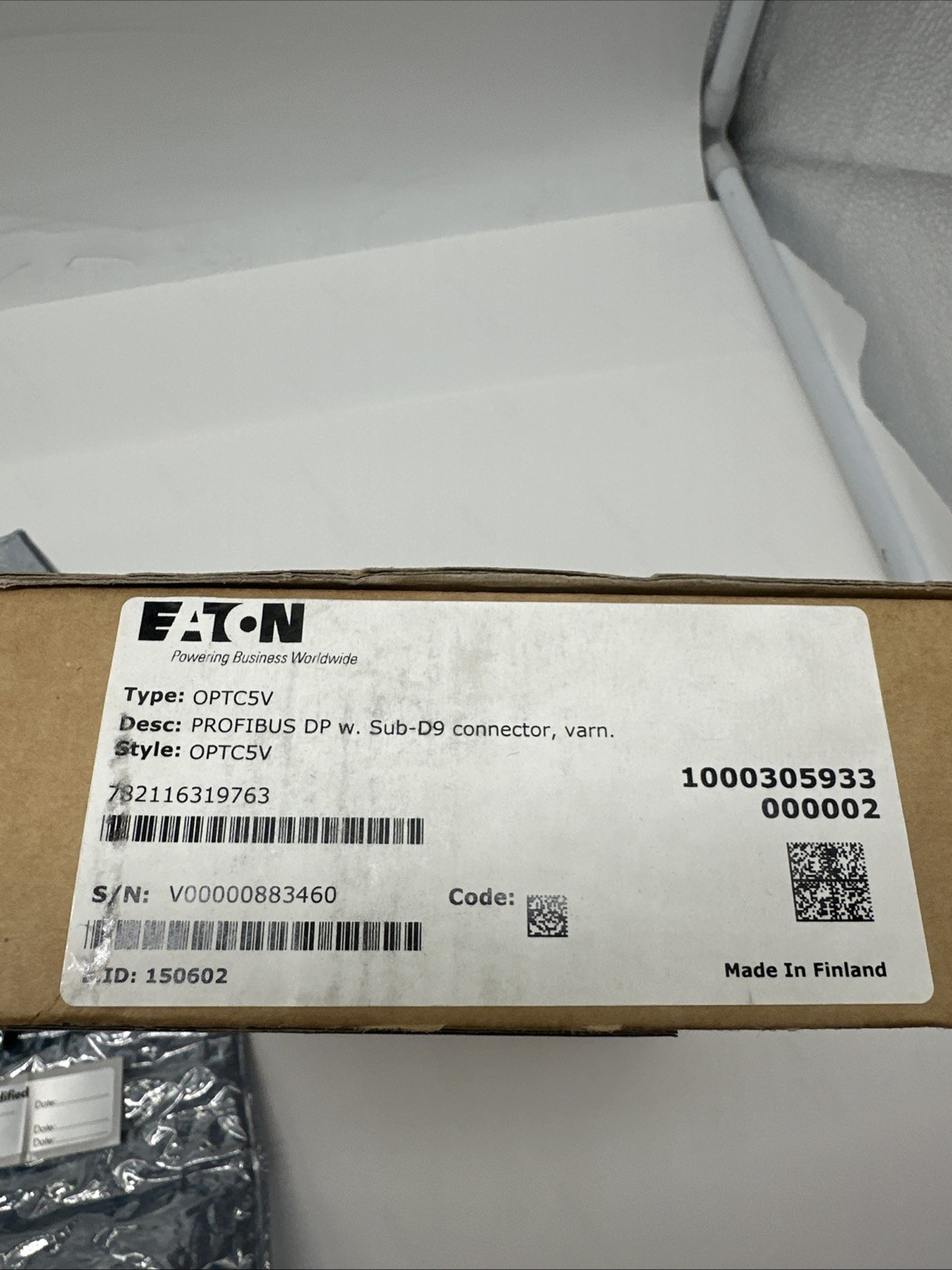 EATON Profibus DP w Sub-D9 Connector, varn (1649)