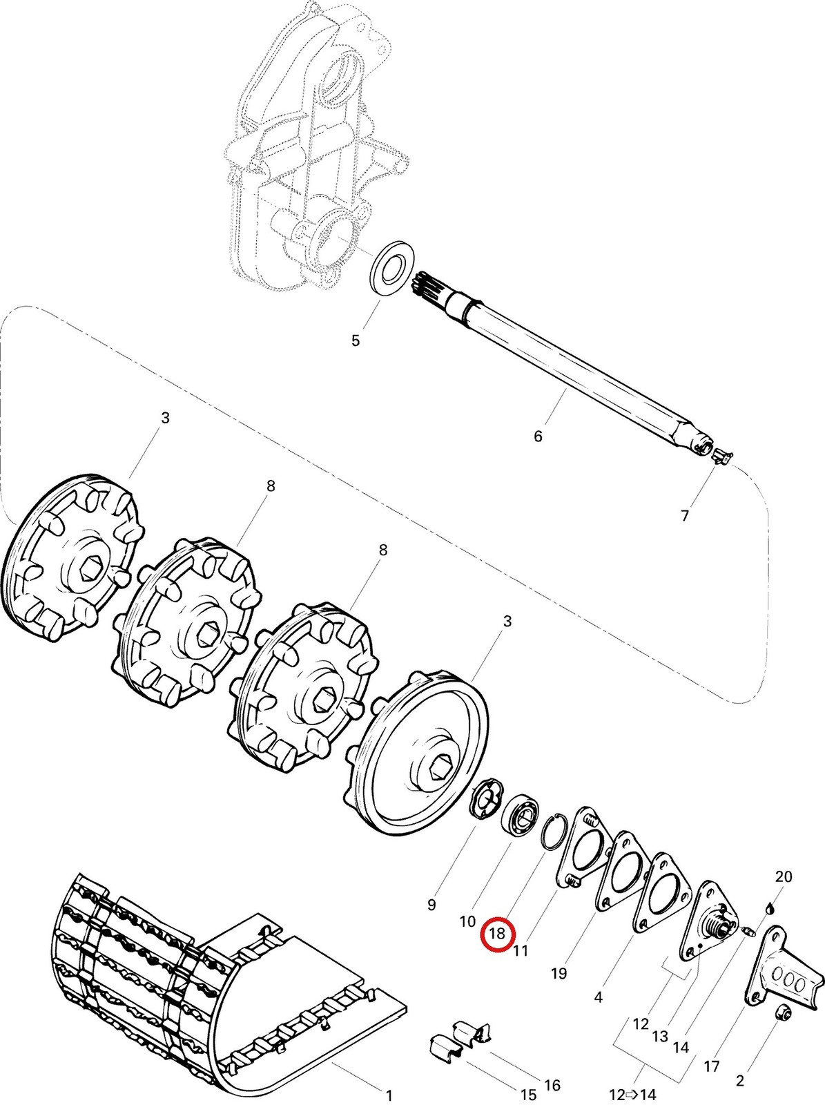 Ski-Doo Circlip 371910200 (1996-2008)