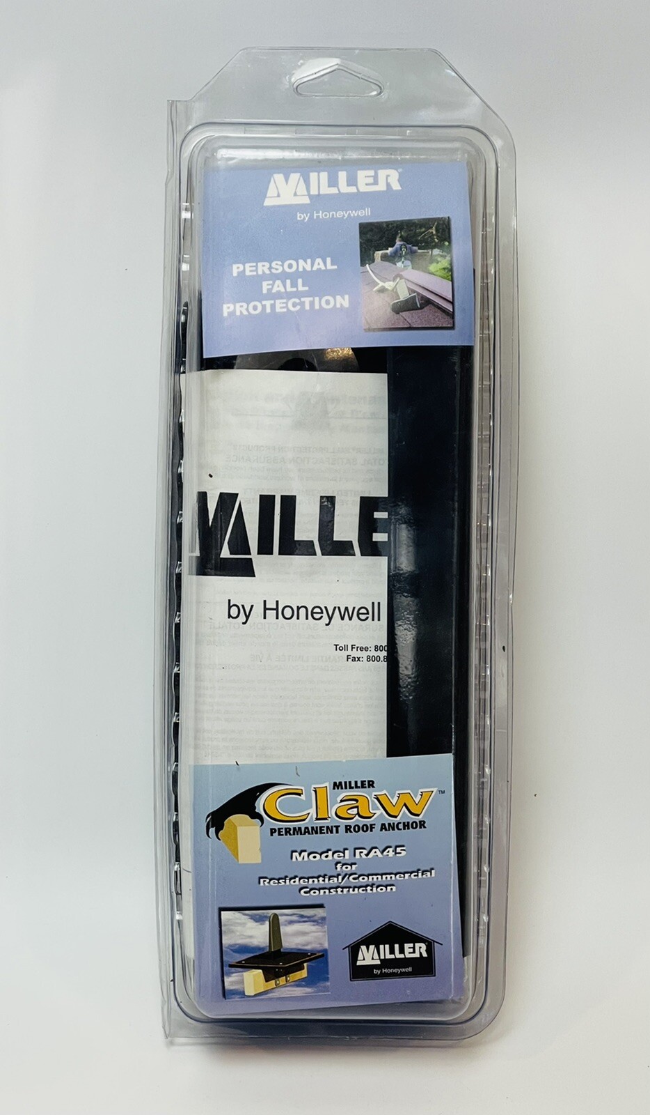 Miller Claw Permanent Roof Anchor, Model RA45 Fall Protection Harness Tie Off