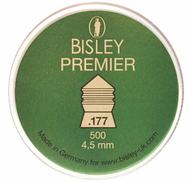 200 & 500 Bisley Premier Pellets - Heavy + Accurate for Medium Ranges .177 & .22