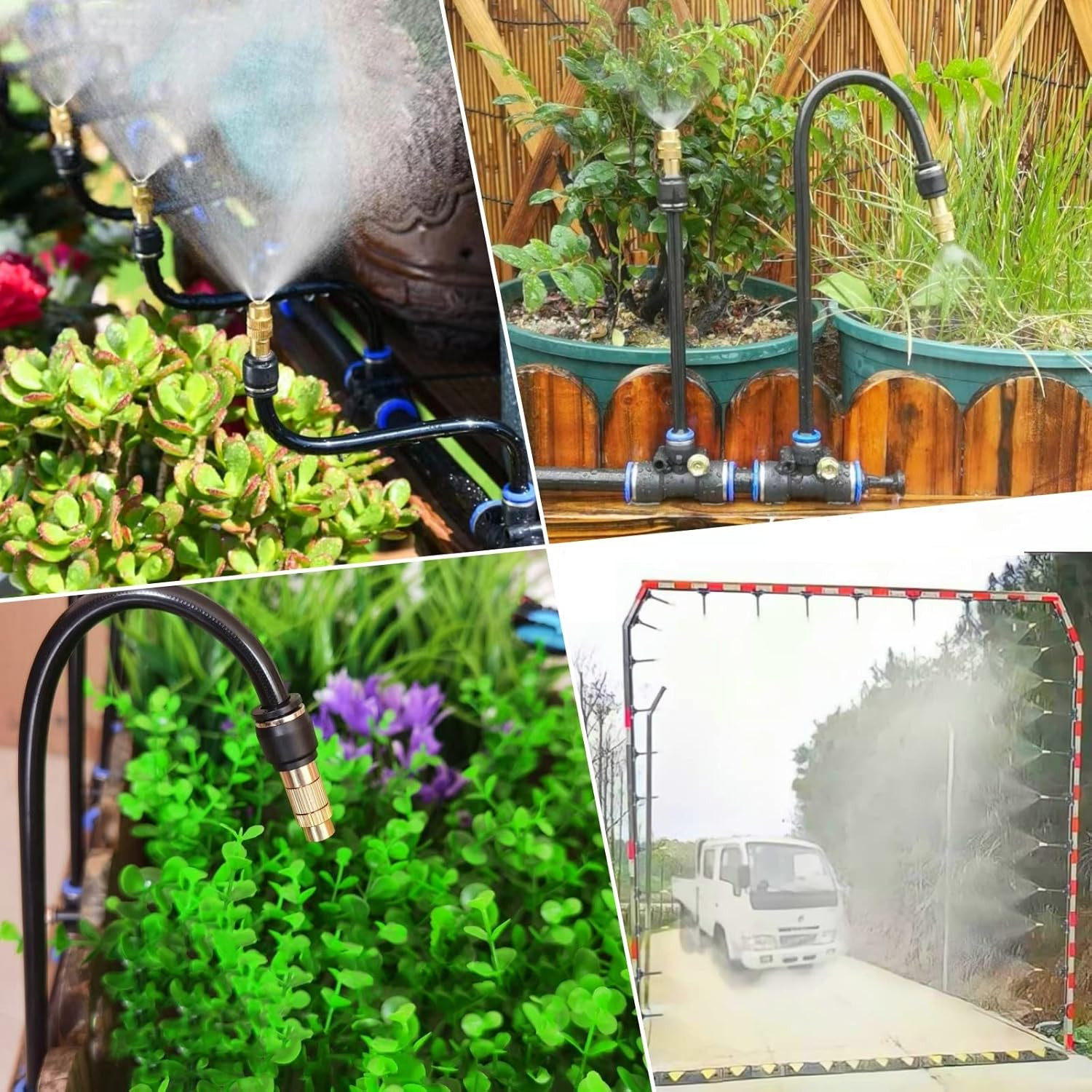 100FT Drip Irrigation Kit, Automatic Garden Watering System with Tool-Free Quick