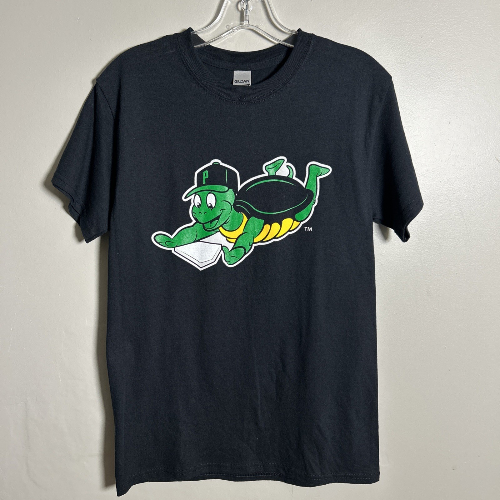 Pulaski River Turtles T-Shirt Adult Small Appalachian League Black Double Sided