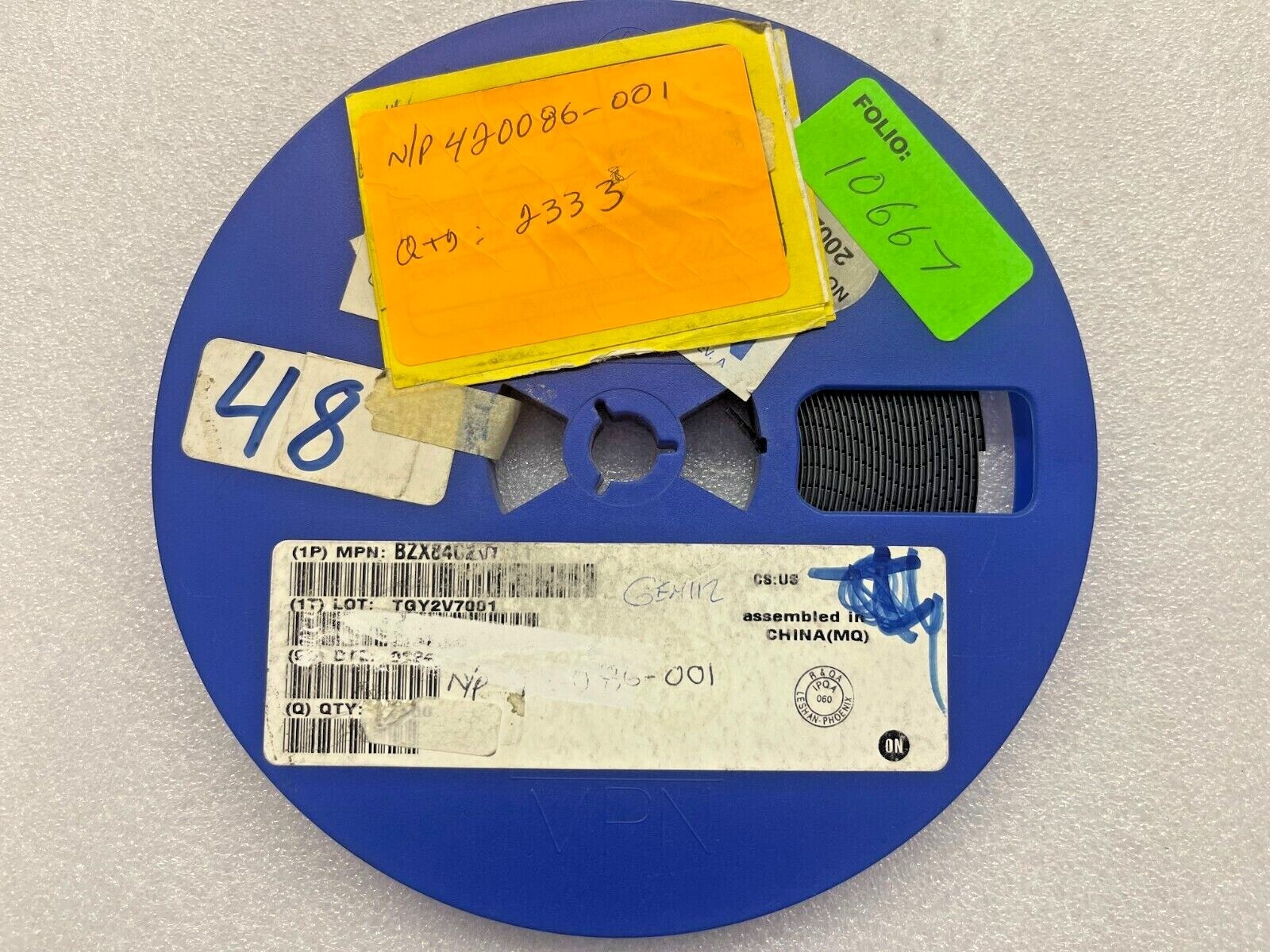 (2,333 PIECE REEL) BZX84C2V7LT1, ON SEMI, DIODE ZENER 2.7V 225MW SOT23-3