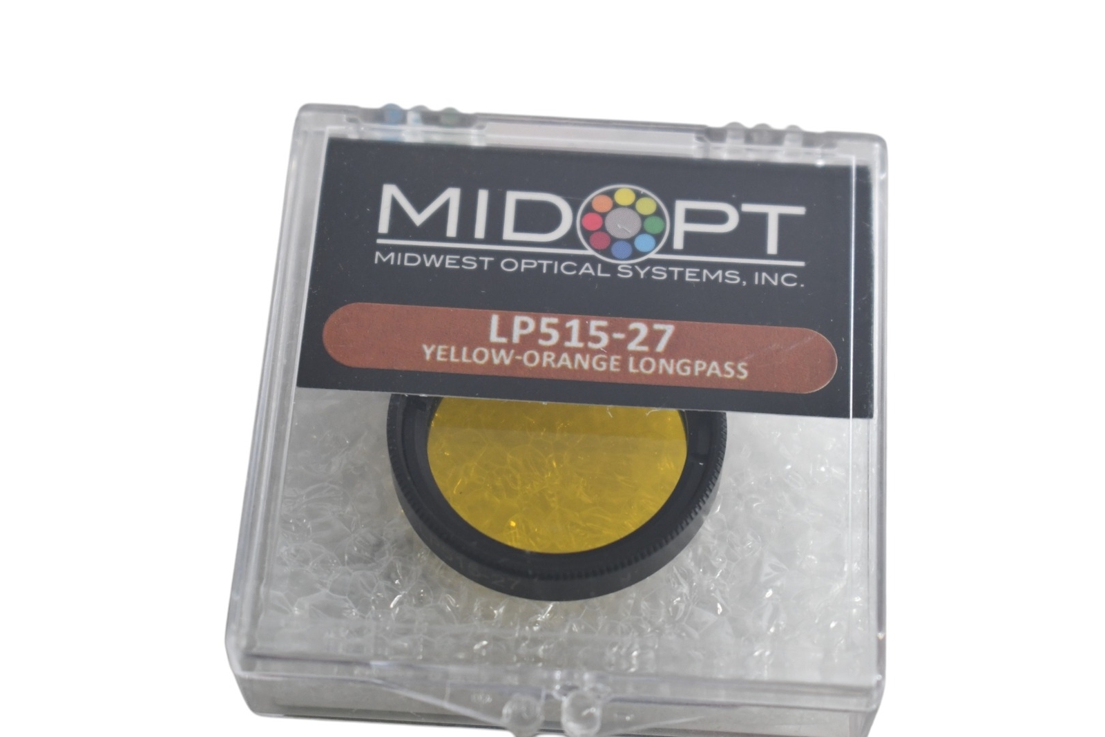 NEW Midopt Midwest Optical Systems LP515-27 Yellow Orange Longpass Filter M27x0.