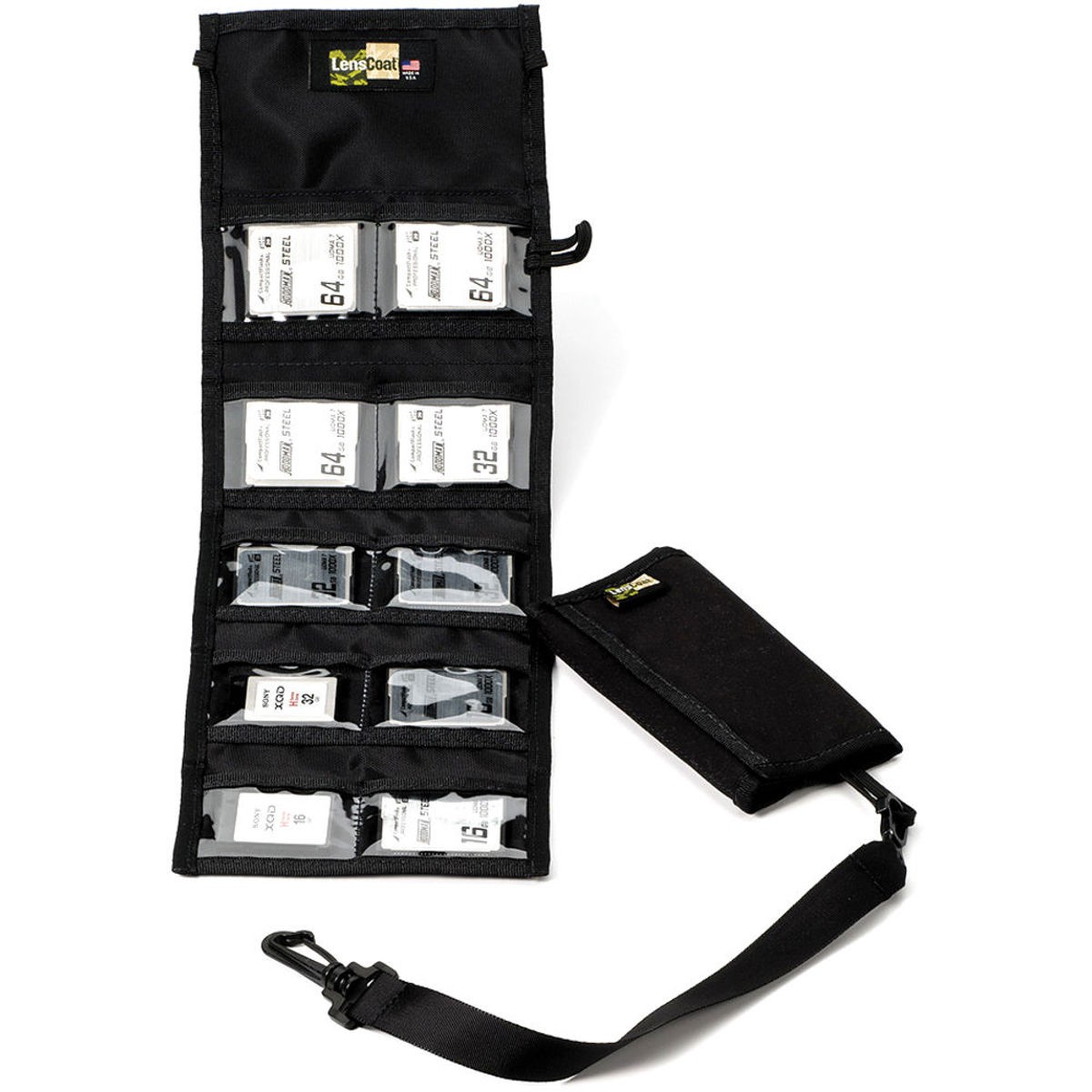 LensCoat CF10 Memory Card Wallet, Black