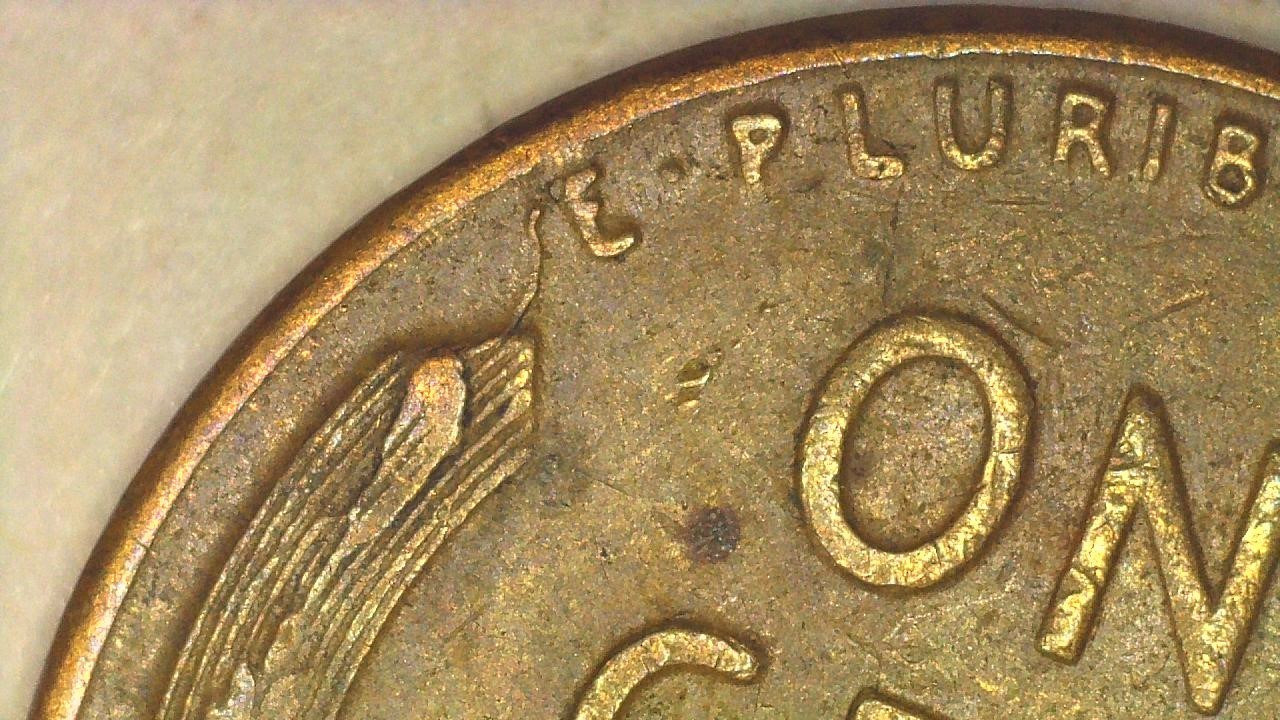 (4) 1955 Lincoln Wheat Cents with Die Crack Errors (H241)