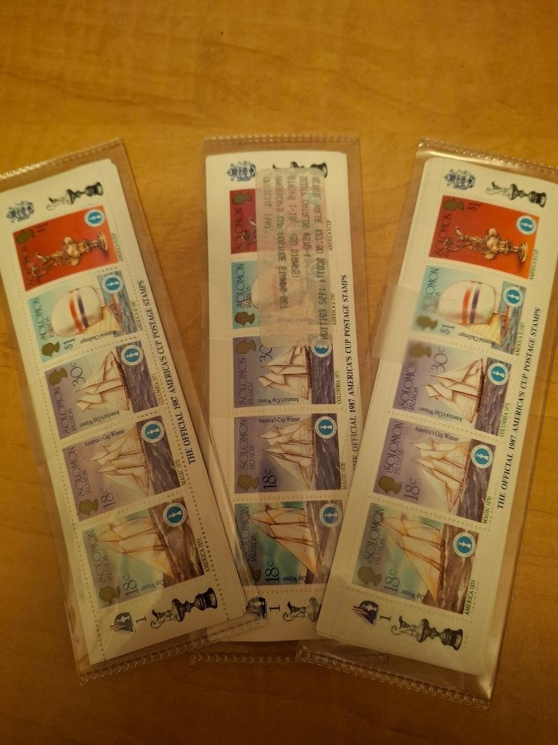 Solomon Islands - The Official 1987 America's Cup Postage Stamps - Set Of 10