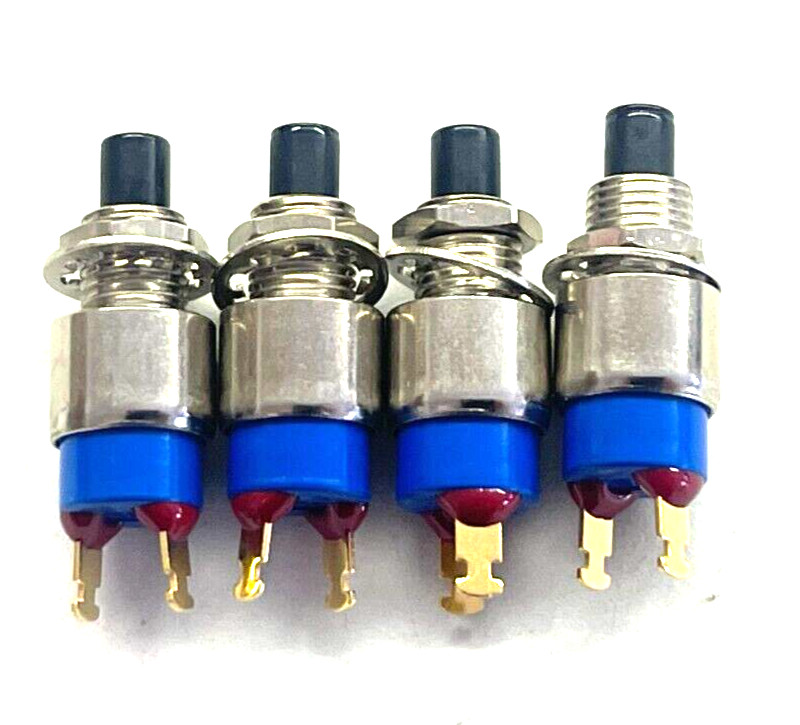 (4 PIECE LOT) 301ZBE, APEM SWITCH PUSH SPST-NO 0.4VA 20V