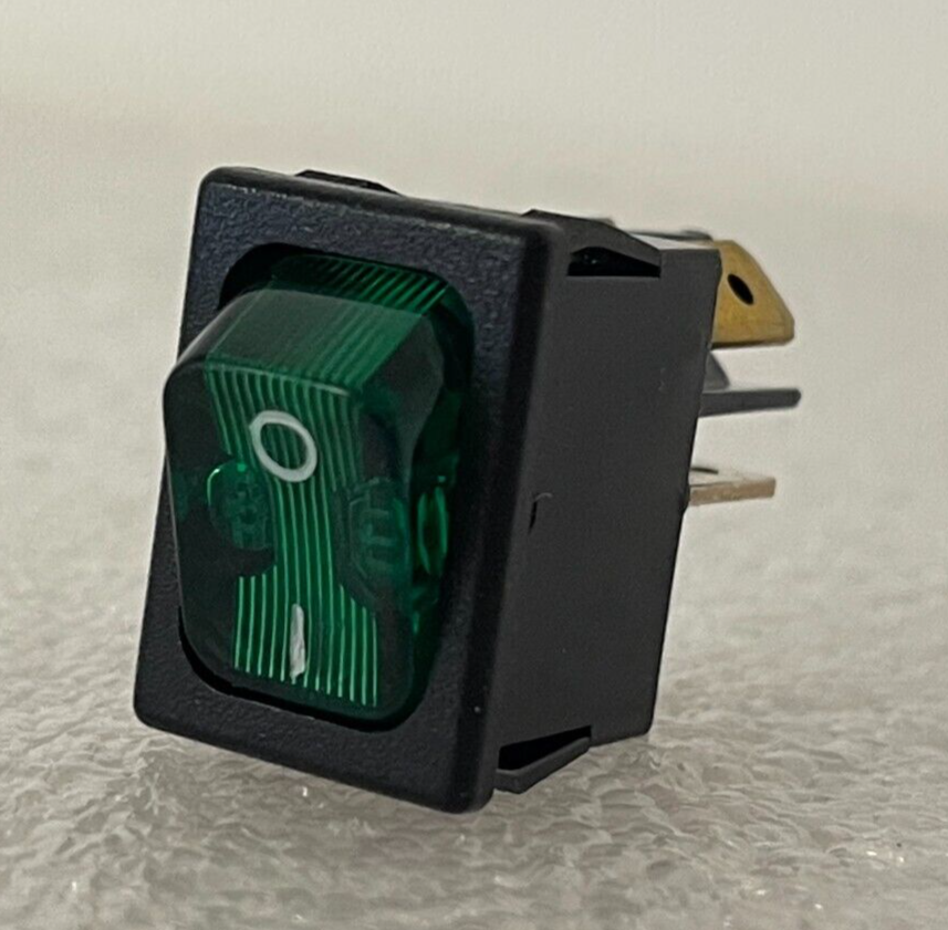 Carling Illuminated Rocker Switch Green 632232