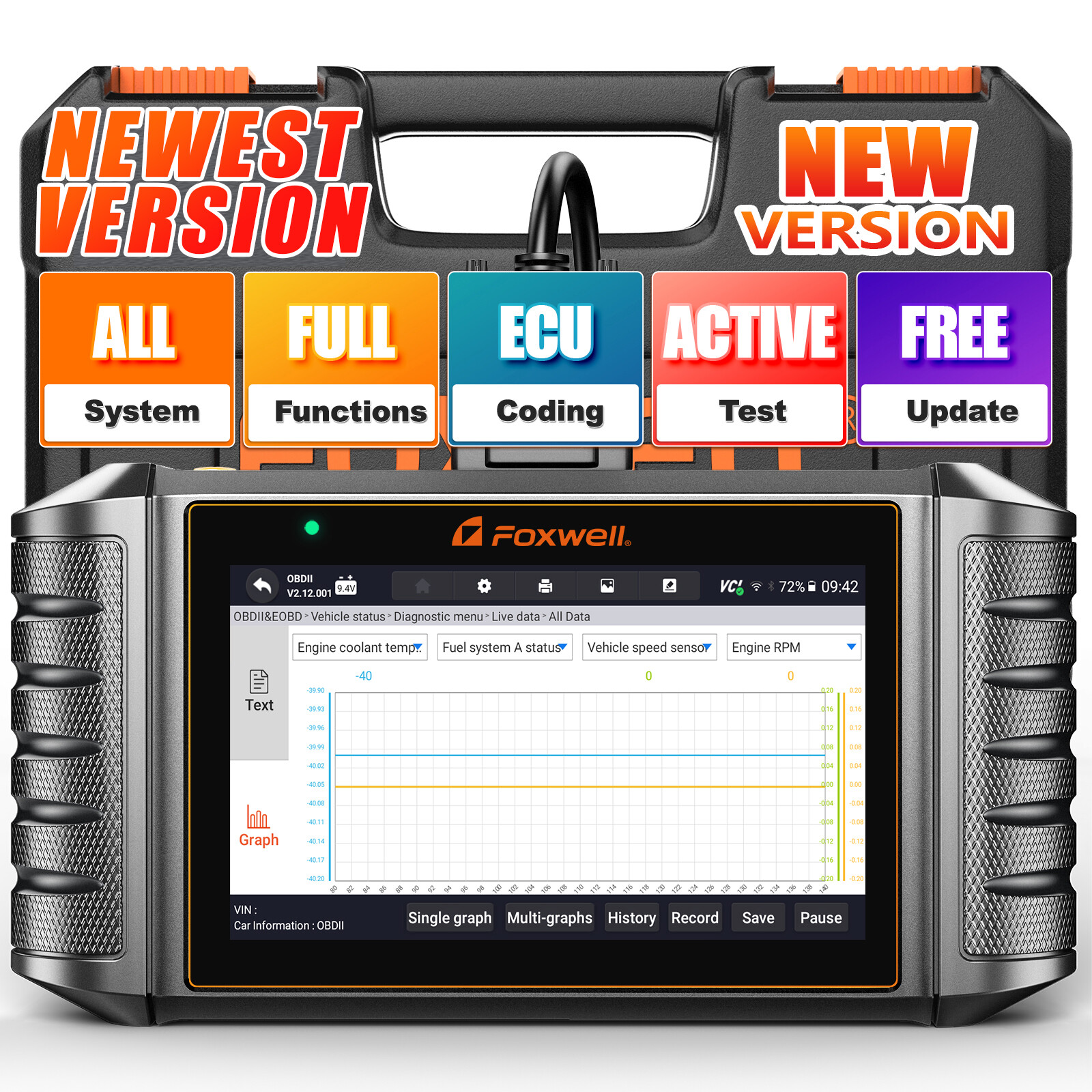FOXWELL NT710 for ASTONMARTIN Bidirectional OBD2 Scanner Diagnostic Scan Tool
