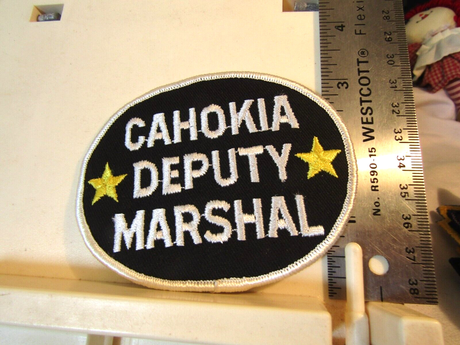 Cahokia Deputy Marshal patch IL Illinois oval NOS 4"