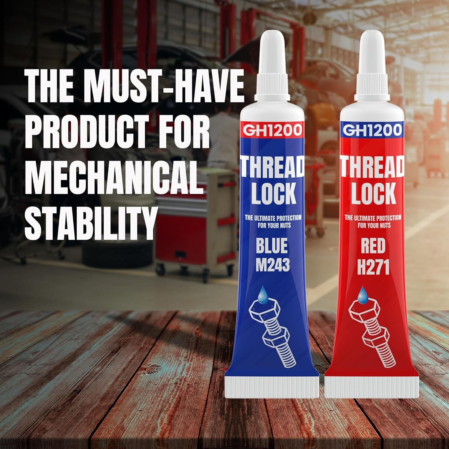Reliable Threadlocker 6g x 2 Pack - Ultimate Solution for Nuts, Bolts, & Metals