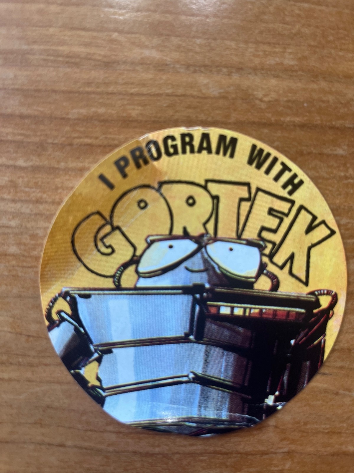 1982 Commodore I Program with Gortek Sticker  3" Robot slightly torn