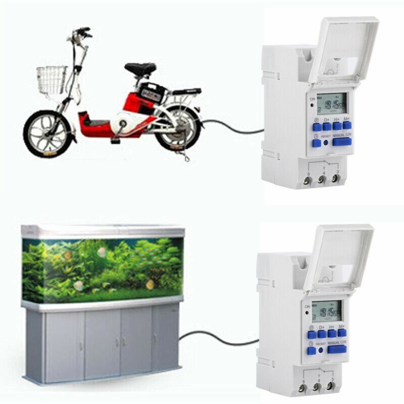 Digital LCD Power Programmable DIN Rail Timer Time Switch Relay Suitable for AU
