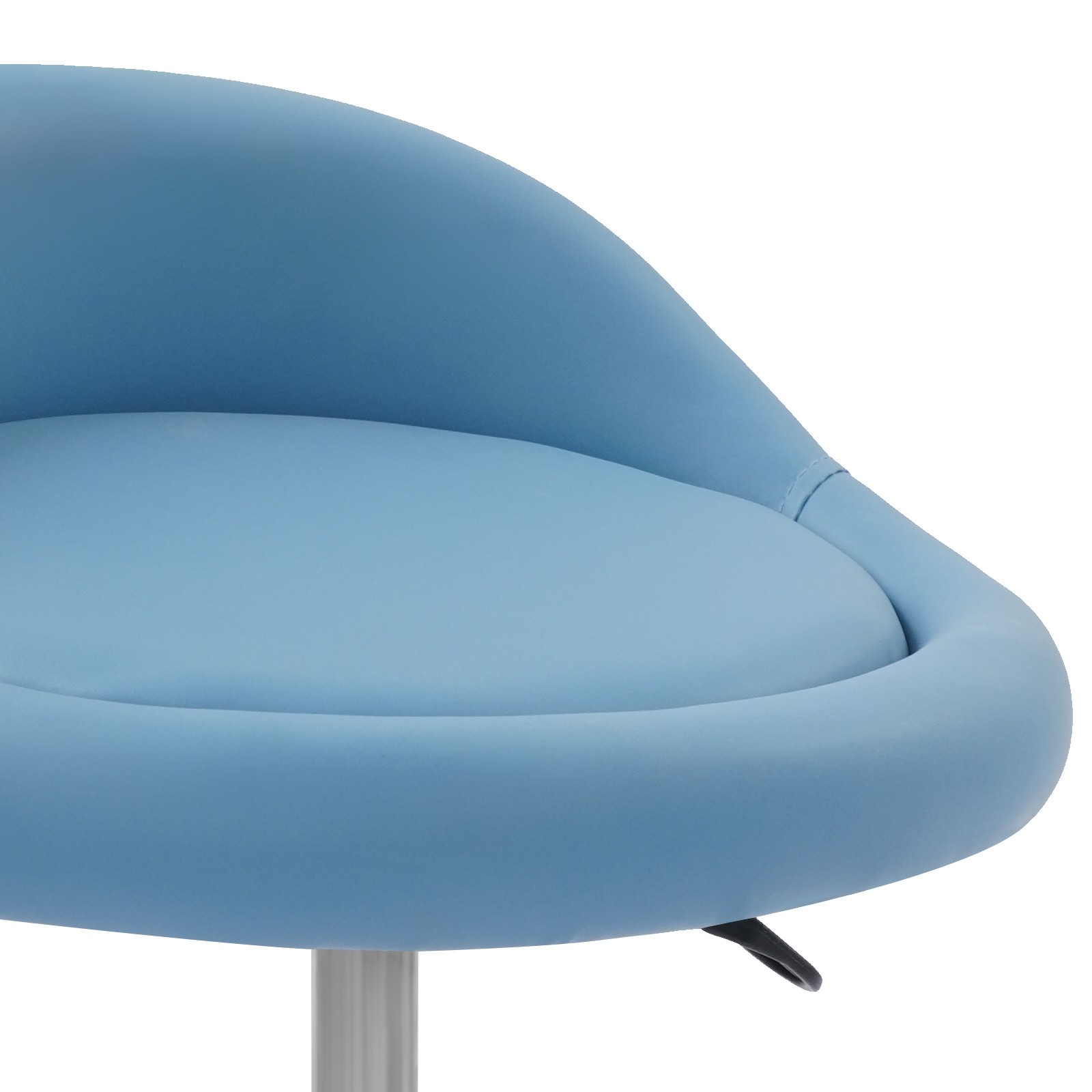 Adjustable Beauty Salon Chair, Rolling Stool, Rolling Stool with Low Backrest